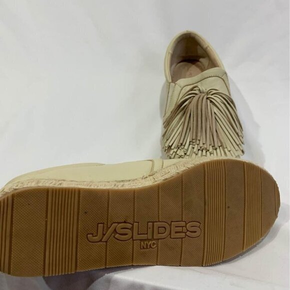 𝅺j/slides leather espadrille mule. Tan/taupe. Size 9.5. Excellent condition. - Picture 8 of 10